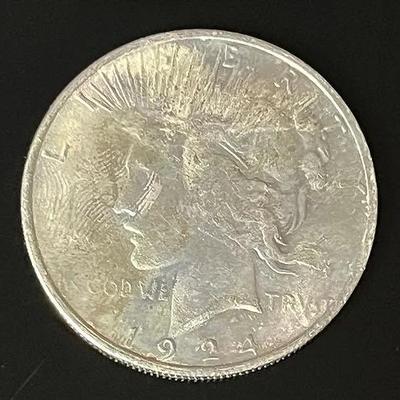 1924 Peace Silver Dollar