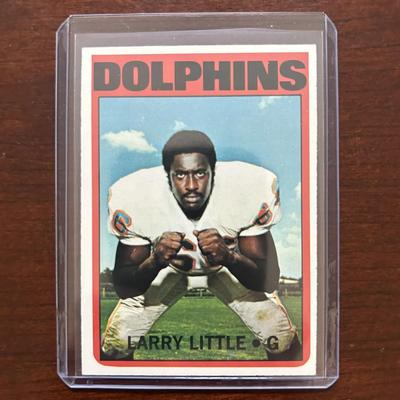 1972 Topps Football Card. Larry Little - Miami Dolphins. Card #240