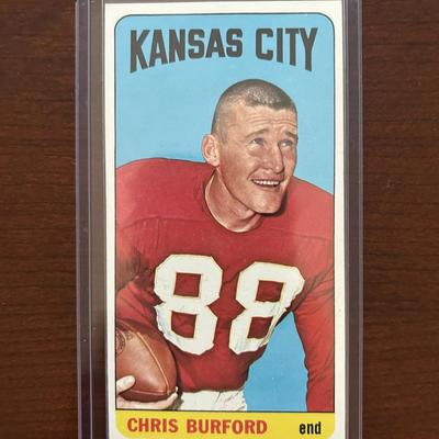 1965 Topps Football Card. Chris Burford - Card Number 96
