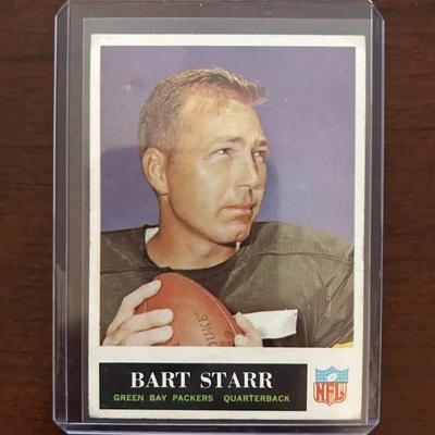1965 Philadelphia Football Card. Bart Starr - Green Bay Packers. Card Number 81