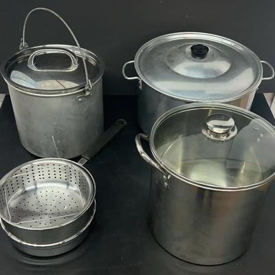 Collection Of Large Cooking Pots