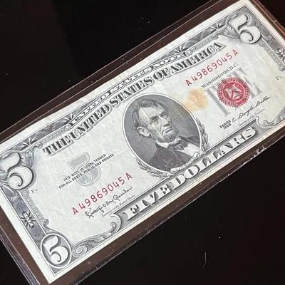 Series 1963 Red Seal $5 Note