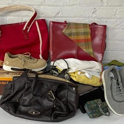 Women’s Purses, Vera Bradley with Sketchers Shoes and Sweaters 