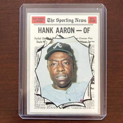 1970 Topps Baseball Card. Hank Aaron All Star - Atlanta Braves. Card Number 462