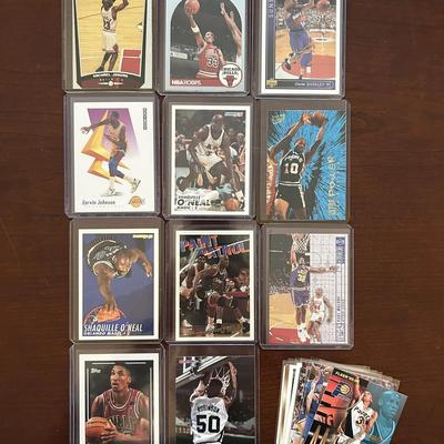 Vintage Basketball Cards. Scottie Pippen, Charles Barkley, Magic Johnson, and More