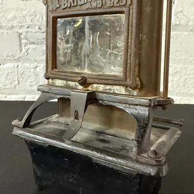 Antique ‘Brightest & Best’ Cast Iron SAD Iron Heater Stand