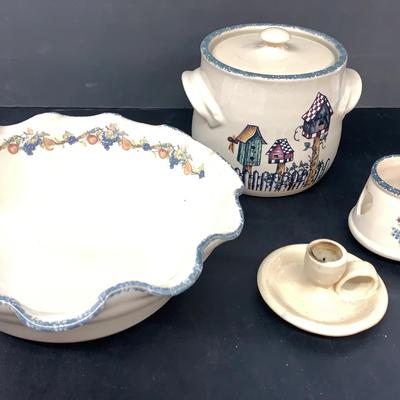 Home And Garden Party Ware And Bybee Pottery Chamberstick