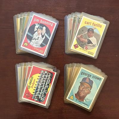 25 Vintage 1959 Topps Baseball Cards