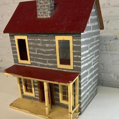 Large Vintage Handmade Dollhouse