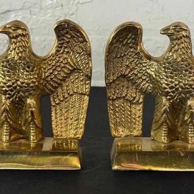 Gatco 1776 Solid Brass Federal American Eagle Bookends Pair (2)