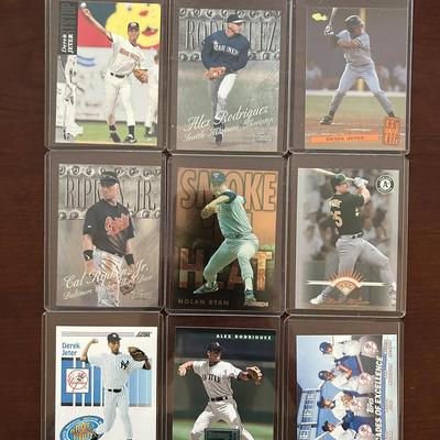 HOF Baseball Cards. Nolan Ryan, Cal Ripken Jr., Derek Jeter, and More
