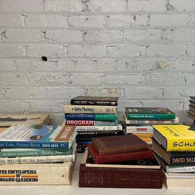 Large Assortment Of Books With A Few Antiques, Coffee Table Books On Wyeth And More