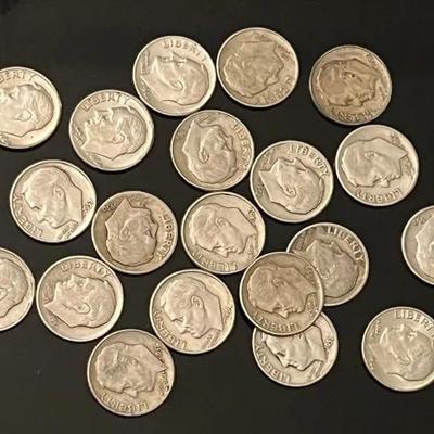 Roosevelt Silver Dimes (20)