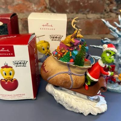 Character Christmas Collectibles With The Grinch, Peanuts, Looney Tuned