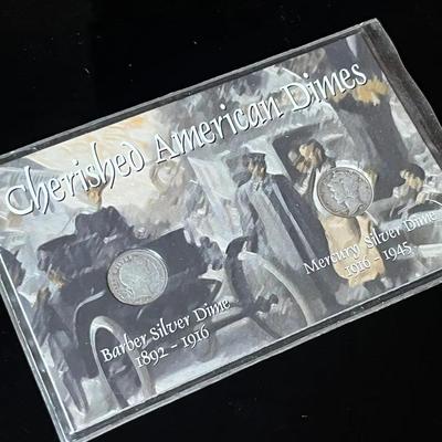 Cherished American Dimes, Silver Barber and Silver Mercury 