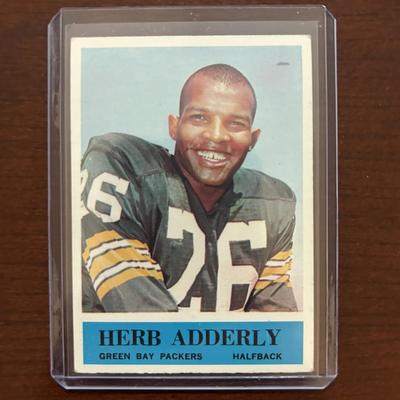 1964 Philadelphia Football Card. Herb Adderly Rookie Card - Green Bay Packers. Card Number 94