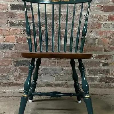 Vintage Hitchcock Painted and Stencil-Decorated Side Chair