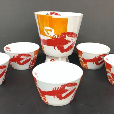Crate And Barrel Kittery Lobster Serving Set