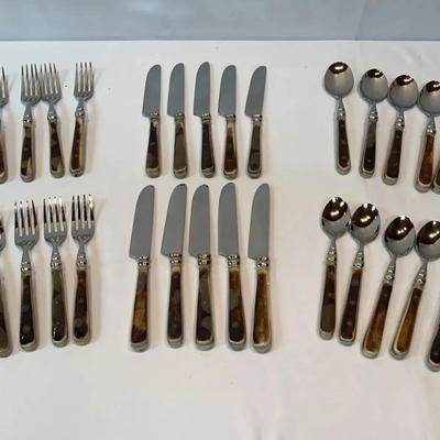 Restoration Hardware Natural Bone Flatware Collection Set Of 10