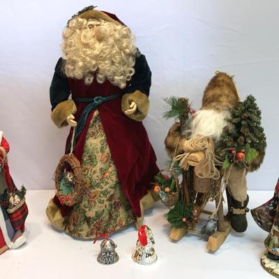Vintage Variety Of Santas