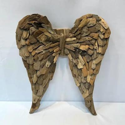 Driftwood Angel Wings Wall Art