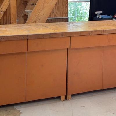 Large Garage Homemade Cabinet 