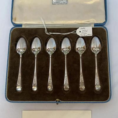 British Hall Marks Sterling Silver Spoon Set