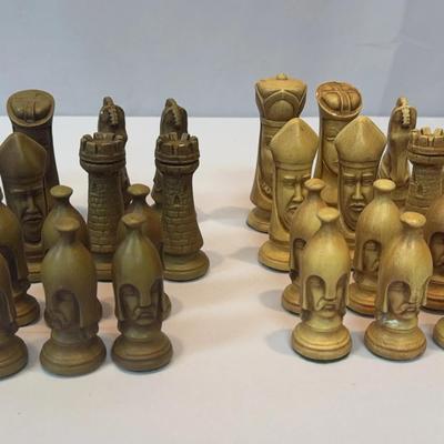 Chess Set Molded Resin 