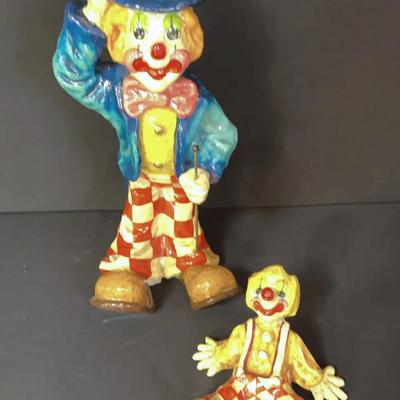 Vintage Alvarez Mexico Paper Mache Clowns - Lot 4