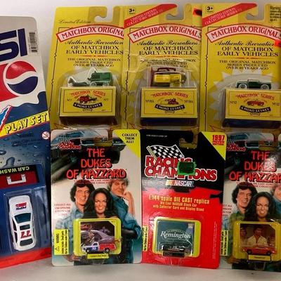 “Pepsi”, “Matchbox Originals” and “Racing Champion”