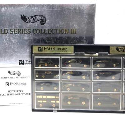 "Hot Wheels" FAO Schwarz Gold Series Collection 