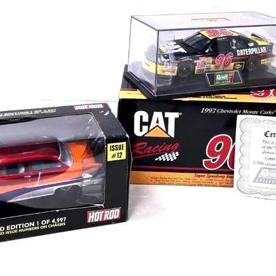 "Racing Champions" Hot Rod and CAT Chevy Monte Carlo