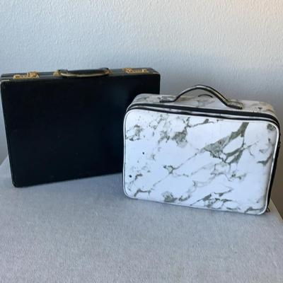 Briefcase And Small Suitcase Lot 