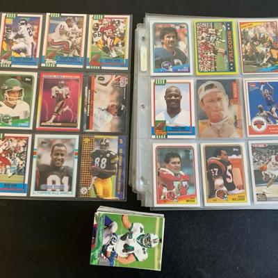 Various Sports Cards With Card Sleeves