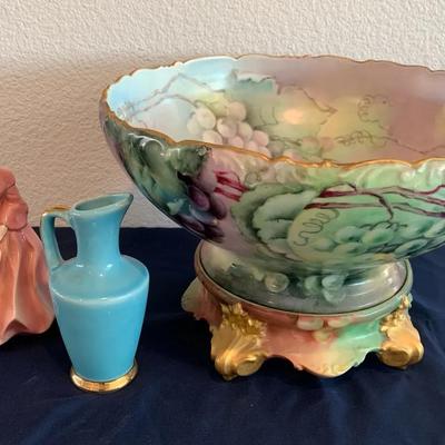 Limoge Punch Bowl And Decor