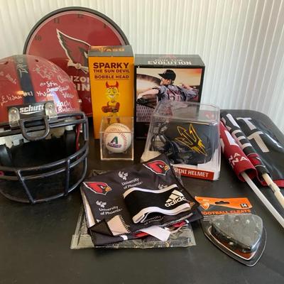 Football And Baseball Bobble head And Memorabilia 