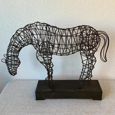 Metal Horse Sculpture Carolyn Kinder