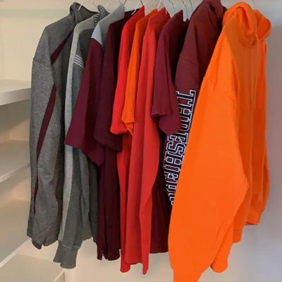 Lot Of 10 Men’s Shirts And Hoodies Size Large 