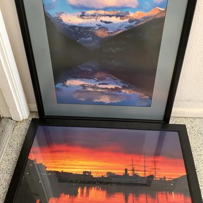 Two Large Travel Framed Prints 