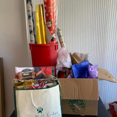 Christmas Wrapping Paper And Supplies