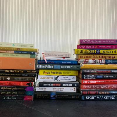 Large Fiction And Non Fiction Book Lot