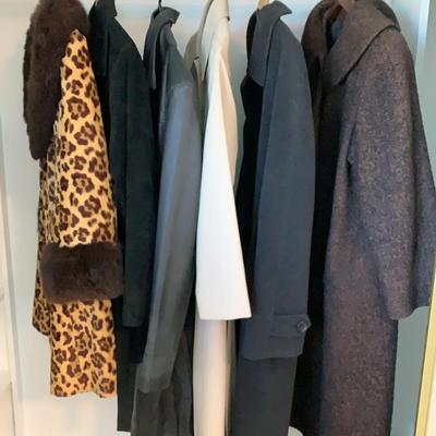 Lot Of 6 Womens Long Winter Coats 
