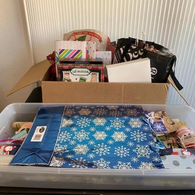 Gift Wrapping Supplies And Christmas Materials