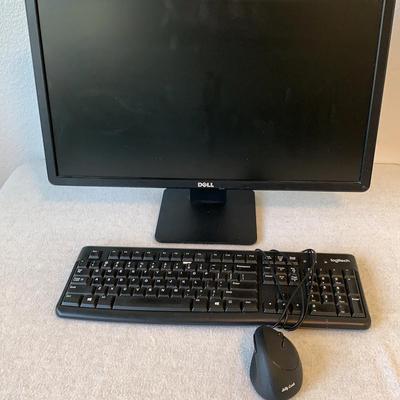23” Dell Computer Monitor , Logitech Keyboard And A Jelly Comb Mouse