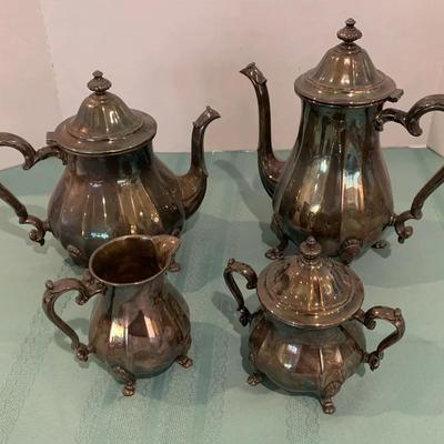 Silver Plates Tea And Coffee Set