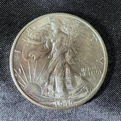 1945-D Walking Liberty Half Dollar Coin