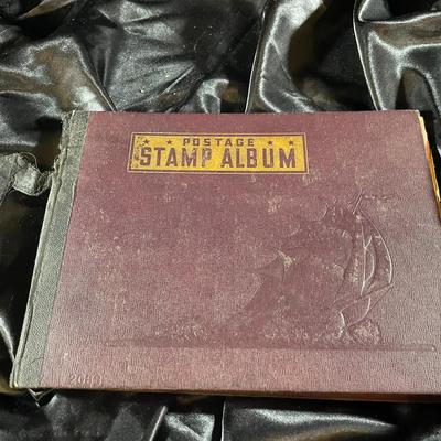 Vintage Stamp Collection Album Book