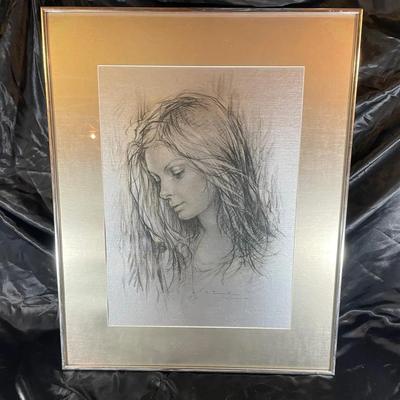 Vintage Metallic 1971 Framed Print