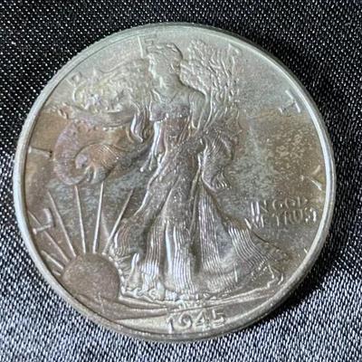 1945-P Walking Liberty Half Dollar Coin