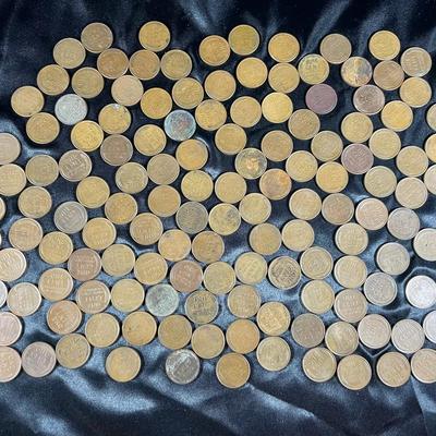 Large Lot Of Vintage Wheat Pennies Coins